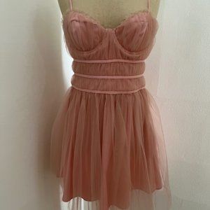 Majorelle Pink Tulle Dress